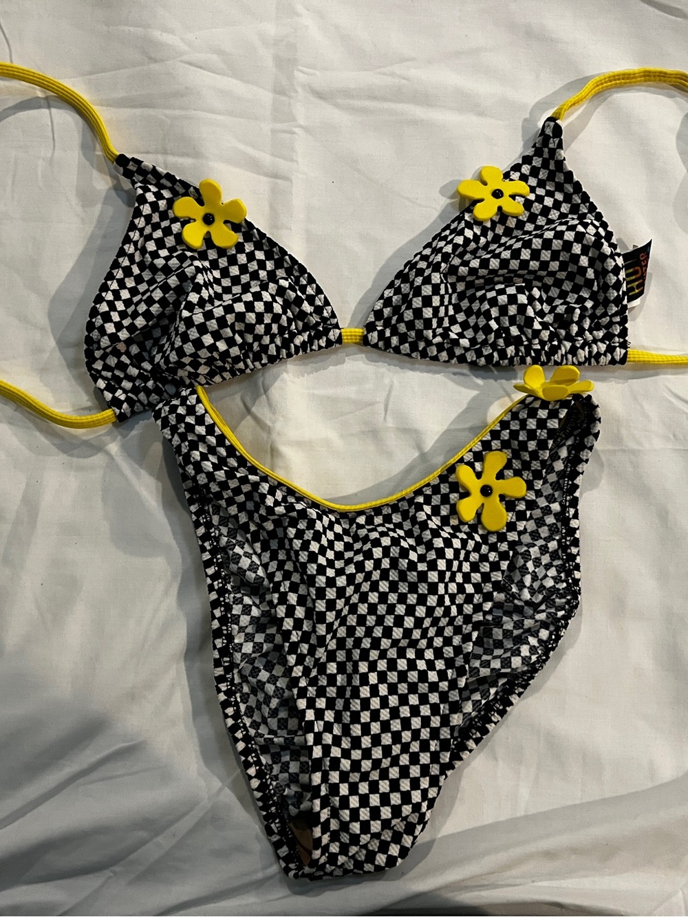 Vintage 1990s 90s Hot Water Bikini Swimsuit Size 9